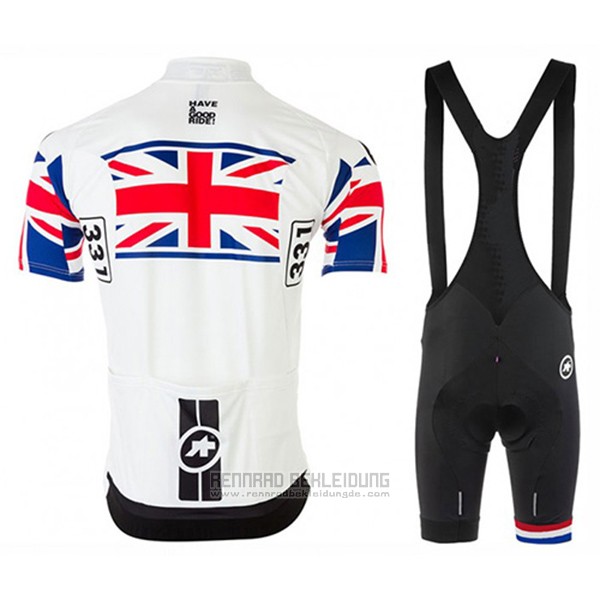 2017 Fahrradbekleidung Assos Champion Inghilterra Trikot Kurzarm und Tragerhose